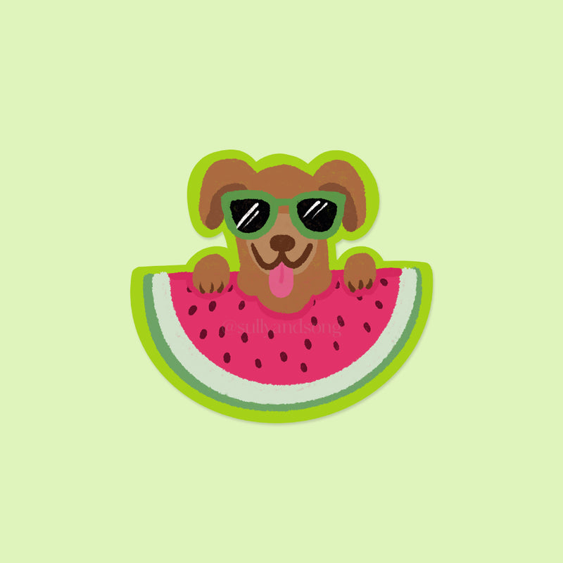 Watermelon dog