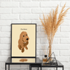 (Print-option) Custom Minimal Art Pet Portrait