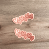 Fall hearts forever sticker